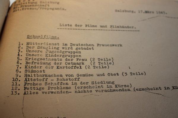 altes Rundschreiben Nr. 17 /43 der NS-Frauenschaft