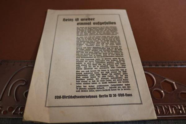 Heft Jung Roland  Heft Nr. 5 - 1937