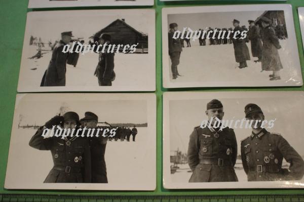 RK-Träger Oberfeldwebel Ludwig Schütte Feldverleihung 10 Fotos- Rarität