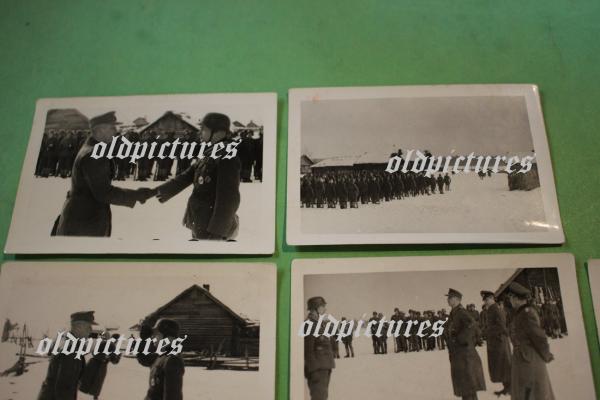 RK-Träger Oberfeldwebel Ludwig Schütte Feldverleihung 10 Fotos- Rarität