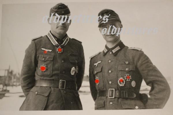 RK-Träger Oberfeldwebel Ludwig Schütte Feldverleihung 10 Fotos- Rarität