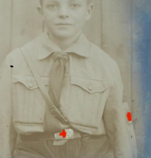 Glasnegativ - Portait eines HJ-Jungen Pimpf