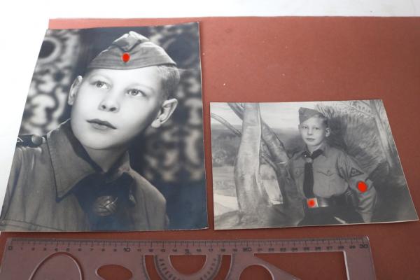 zwei Top-Portrait großes Format - Hitlerjunge - HJ - Pimpf - Berlin