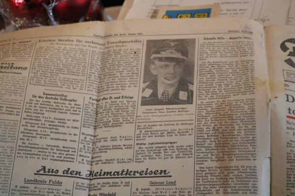 Fuldaer Zeitung 20/21 Januar 1945 - Namen Opfer der Terrorangriffe auf Fulda 27.12.1944 u. 03.01.1945