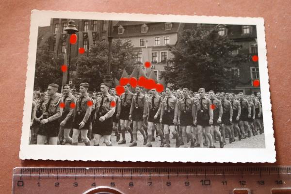 old photo - Hitler Youth marches through Weißenfels