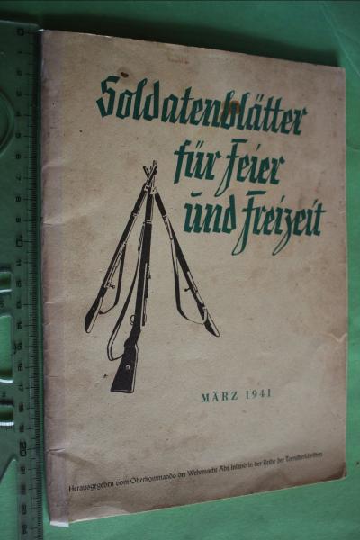 Heft Soldatenblätter für Feier und Freizeit