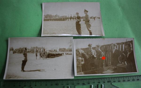 drei alte Fotos - Veranstaltung - Bauernführer  Bann 909