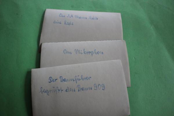 drei alte Fotos - Veranstaltung - Bauernführer  Bann 909