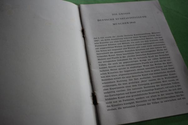 Kunst dem Volk - Wehrmachtsausgabe - Deutsche Kunstausstellung München 1942 - Broschüre
