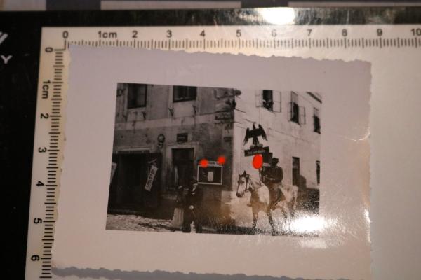 Reiter mit selbstgebauter Standarte Blut und Boden 1. Mai 1939