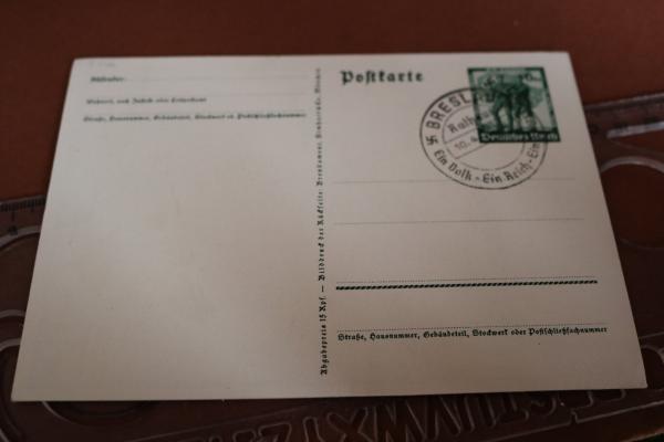 Postkarte - 13. März 1938 Ein Volk Ein Reich Ein Führer - Repro