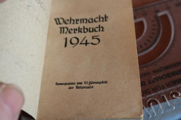 Wehrmachts Merkbuch 1945  selten