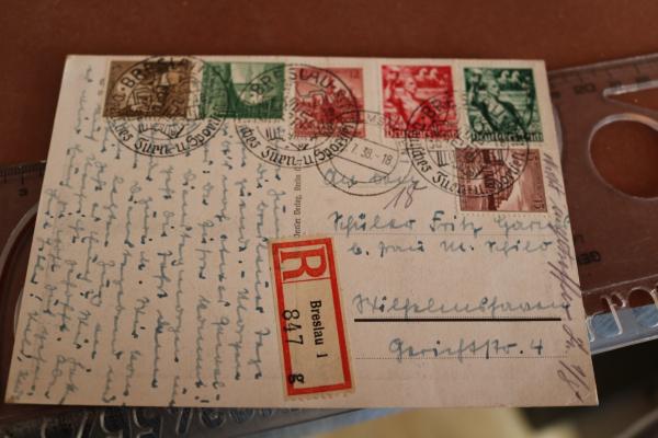 AK Konrad Henlein u. Reichssportführer von Tschammer und Osten - Sportfest Breslau 1938