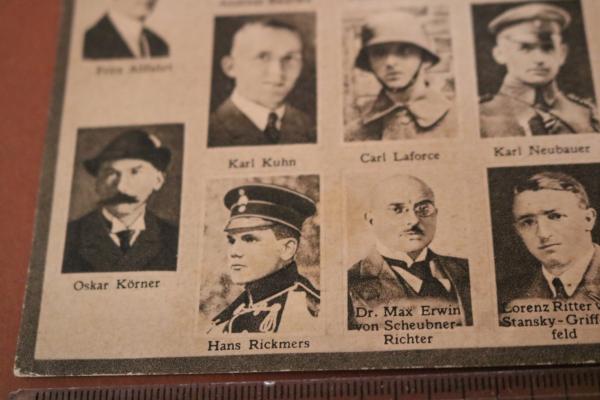 alter Ausschnitt - gefallene Putschisten Hitler-Ludendorff Putsch 1923