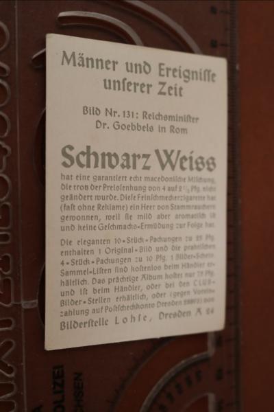 Collection picture Reich Minister Dr. Goebbels in Rome