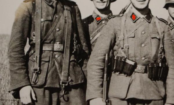 tolles altes Foto - Gruppe SS Soldaten -  Erbsentarn - Dänemark 1944