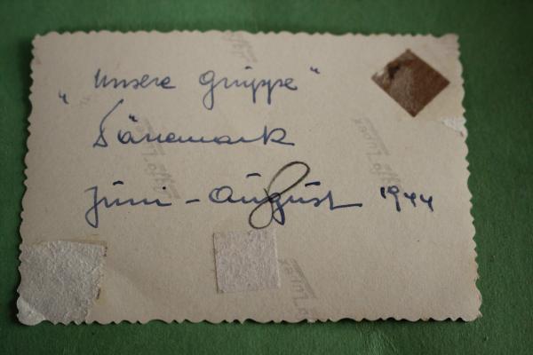 tolles altes Foto - Gruppe SS Soldaten -  Erbsentarn - Dänemark 1944