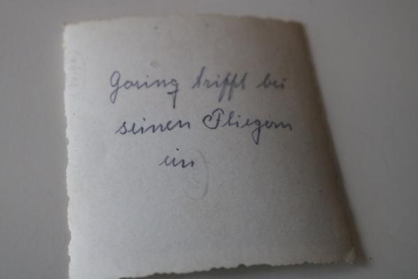 Schnappschuss - Göring und ein RKTräger bei Truppenbesuch