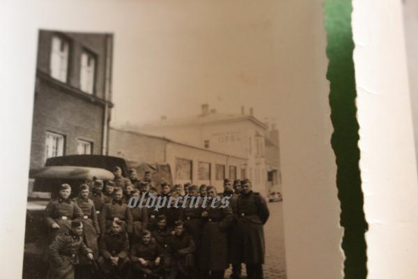 fünf Fotos - SS-Männer -  Gruppenfoto - Totenkopf Abteilung