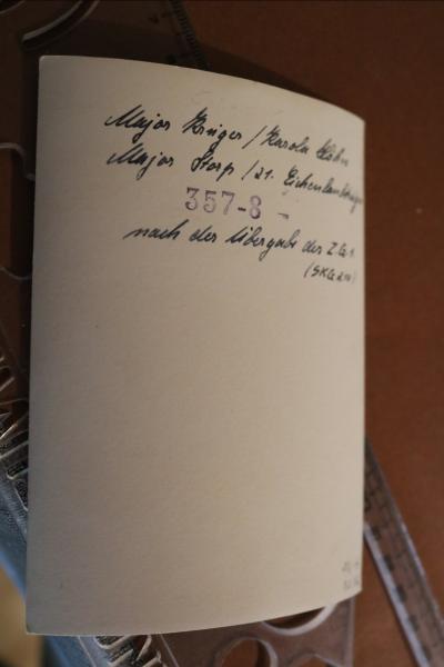 tolles Foto zwei Ritterkreuzträger - Major Krüger und Major Storp