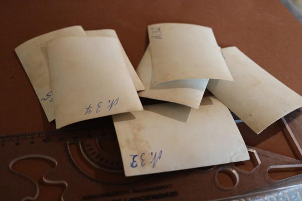 sieben alte Fotos - SS-Soldaten der LSSAH bei Beisetzung von Kameraden