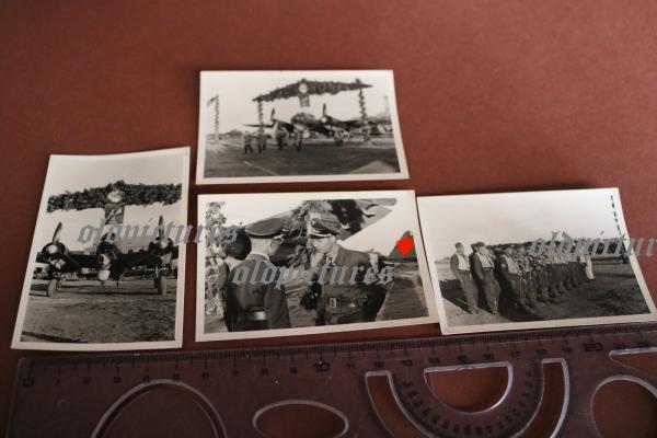 4 Fotos Hermann Hogeback bei Lehrgeschwader Frontverband III Gruppe 5000 Feindflug