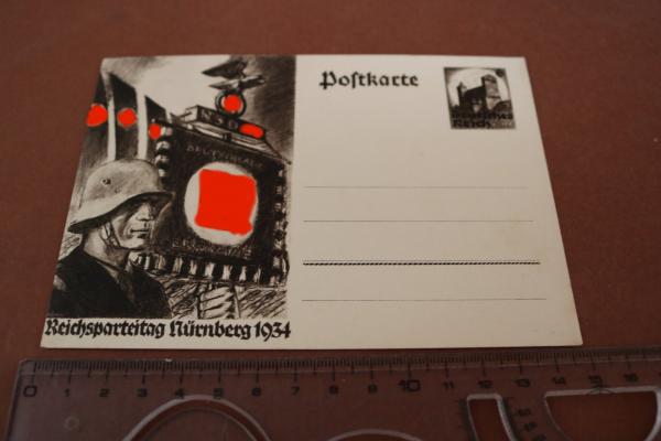 Postkarte Ganzsache - Reichsparteitag Nürnberg 1934