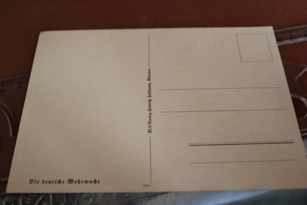 Postkarte Gottfried Klein - aufgetauchtes U-Boot - Die deutsche Wehrmacht