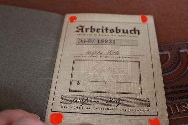 Arbeitsbuch Deutsches Reich Brandenburg - Arado Flugzeugwerke