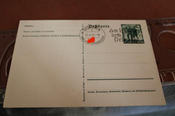 Postkarte - 13. März 1938 Ein Volk Ein Reich Ein Führer