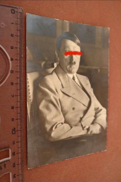Postkarte der Führer in seinem Haus am Obersalzberg