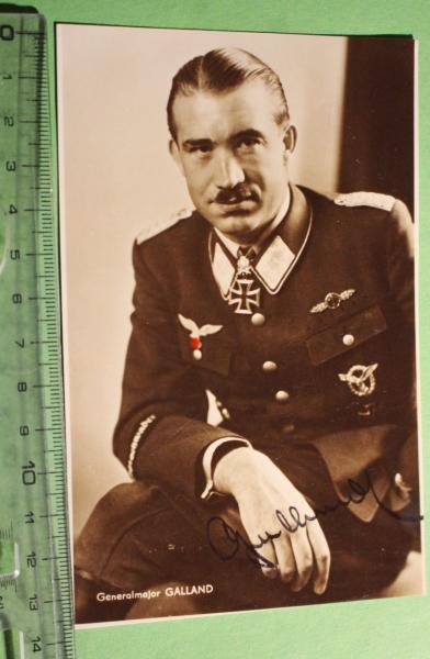 Portrait major general Adolf Galland - modern print