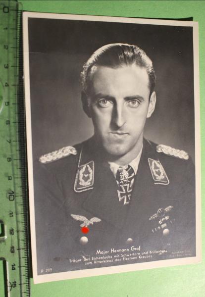 Foto-AK - Major Hermann Graf  original