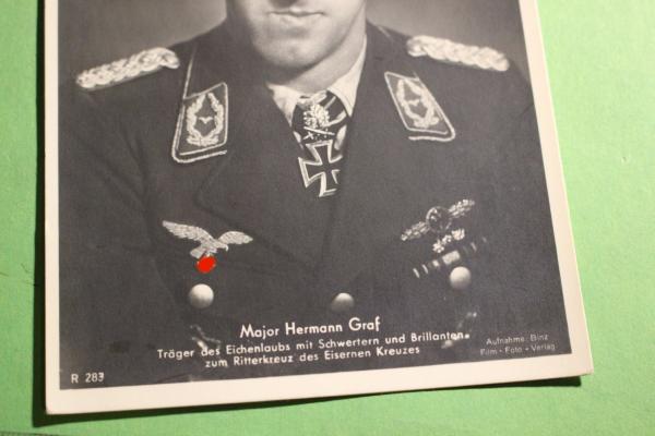 Foto-AK - Major Hermann Graf  original