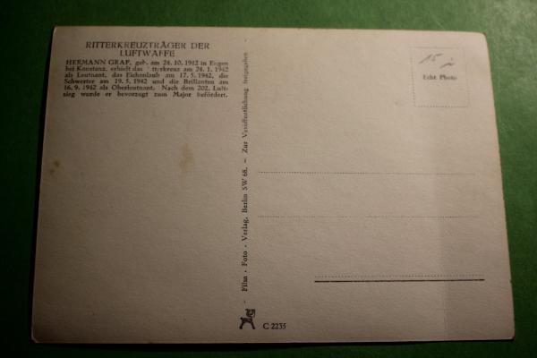 Foto-AK - Major Hermann Graf  original