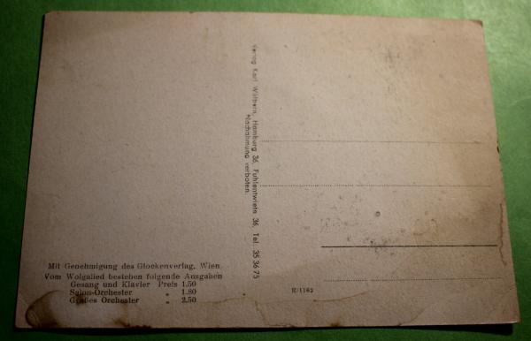 Liedkarte - Wolgalied - Franz Lehár