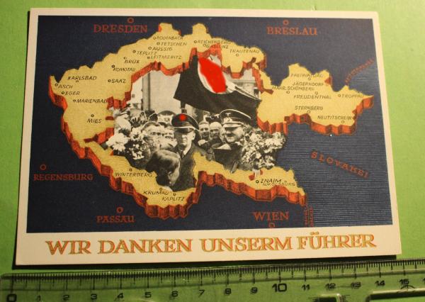 AK - Wir danken unserem Führer - Sonderstempel Berliner Weihnachtsmarkt 1938