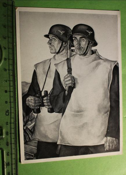 alte AK - Ausstellung des Luftgaues VII - Eberhard Pfeiffer - Flugwache