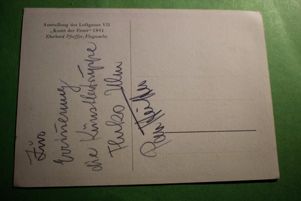 alte AK - Ausstellung des Luftgaues VII - Eberhard Pfeiffer - Flugwache