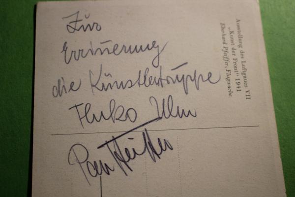 alte AK - Ausstellung des Luftgaues VII - Eberhard Pfeiffer - Flugwache