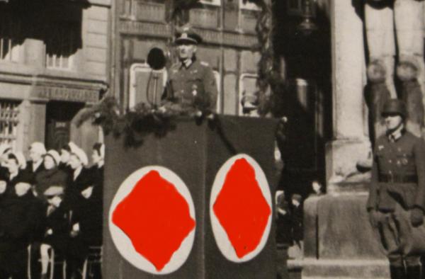 altes Foto - Bremen - Kundgebung der NSDAP  - Bremer Roland