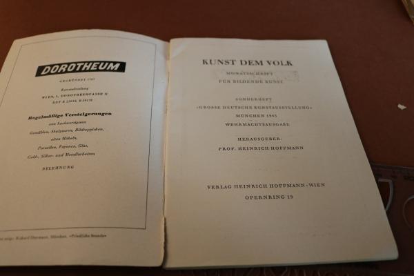 Heft - Kunst dem Volk Wehrmachtsausgabe München 1943