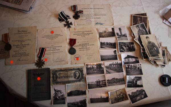 Estate of locomotive drivers of the Wehrmacht field railway - Ortden, certificates, photos, etc